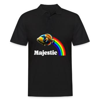 Humuhumunukunukuapua'a Hawaiian Reef Pusher - Men's Polo Shirt - black - Front - Kai (181cm)