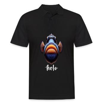 Humuhumunukunukuapua'a Hawaiian Reef Pusher - Men's Polo Shirt - black - Front - Kai (181cm)