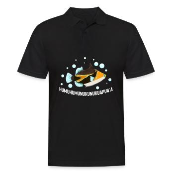 Humuhumunukunukuapua'a Hawaiian Reef Pusher - Men's Polo Shirt - black - Front - Kai (181cm)