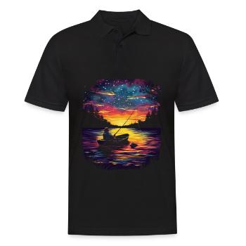 Pêcheur Pêcheur Pêcheur Pop Art - Polo Homme - noir - Devant - Kai (181cm)