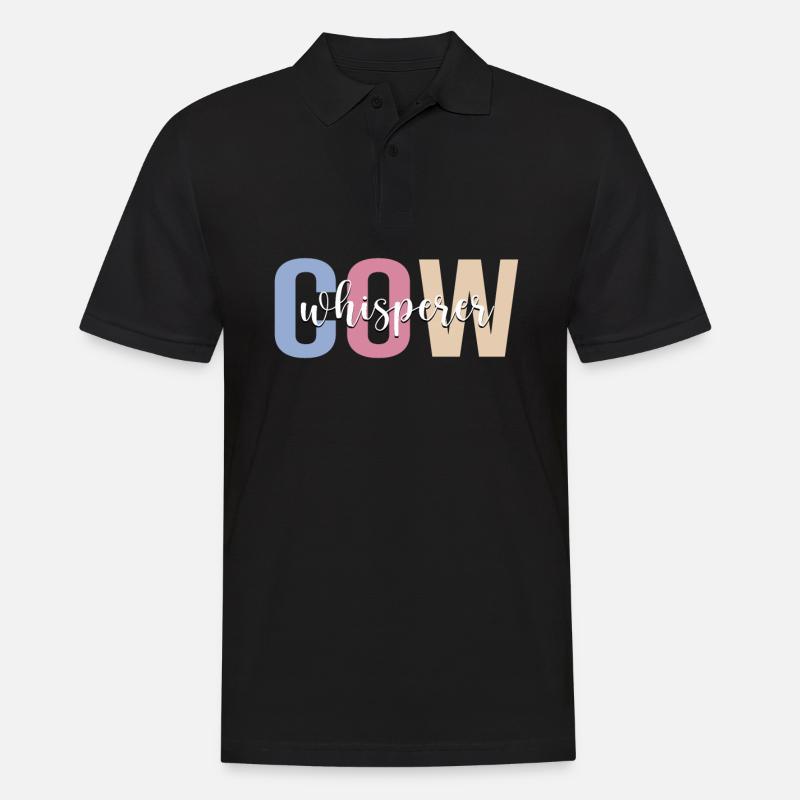 Éleveur de vaches Éleveur de vaches Élevage de vaches - Polo Homme - noir