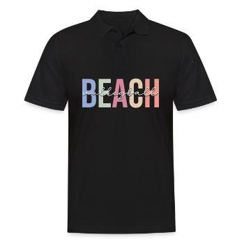 Player - Men's Polo Shirt - black - Front - Kai (181cm)