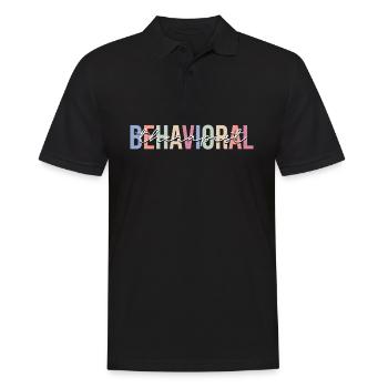 Behavior Analyst Behavioral Technician - Men's Polo Shirt - black - Front - Kai (181cm)