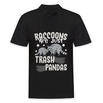 Les ratons laveurs ne sont que des ordures Pandas Ratons laveurs Trash Pand - Polo Homme - noir - Devant - Kai (181cm)