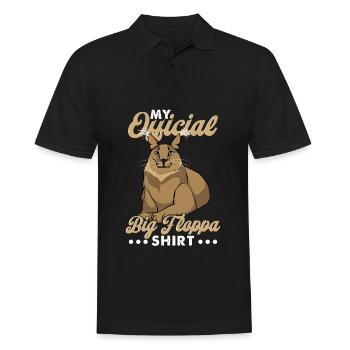 Mein offizielles Big Floppa Shirt - Männer Poloshirt - Schwarz - Vorne - Kai (181cm)