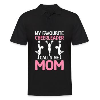 Cheerleading Cheer Squad Favorite Cheerleaders - Men's Polo Shirt - black - Front - Kai (181cm)