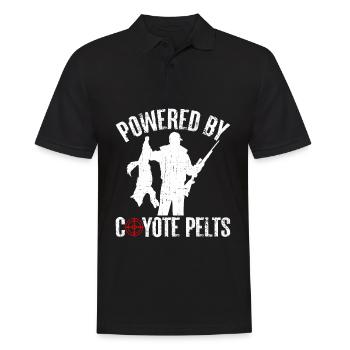 Kojotenjagd Kojotenjäger Yote - Männer Poloshirt - Schwarz - Vorne - Kai (181cm)