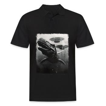 Mosasaure Dinosaure OVNI Alien Alien Se - Polo Homme - noir - Devant - Kai (181cm)