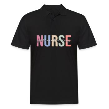 Gastroenterology Nurse Nursing G - Men's Polo Shirt - black - Front - Kai (181cm)
