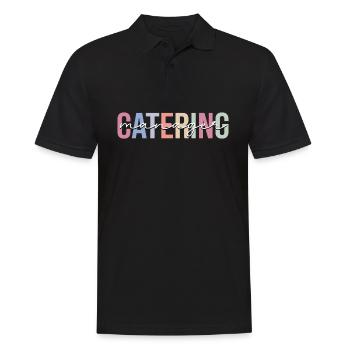 Catering Manager Catering Server - Männer Poloshirt - Schwarz - Vorne - Kai (181cm)