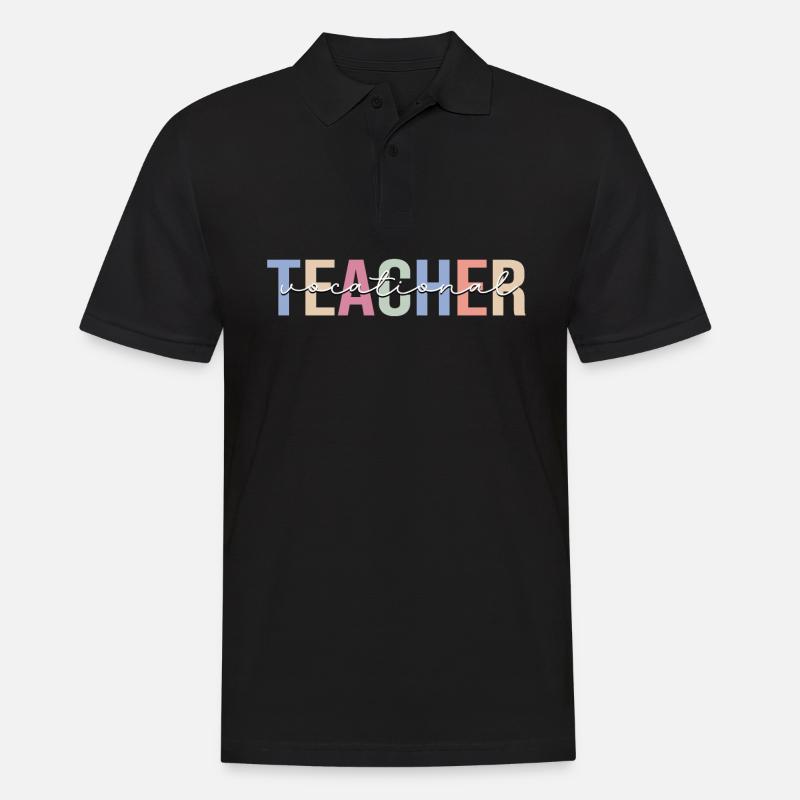 Berufsschullehrer Lehre - Männer Poloshirt - Schwarz