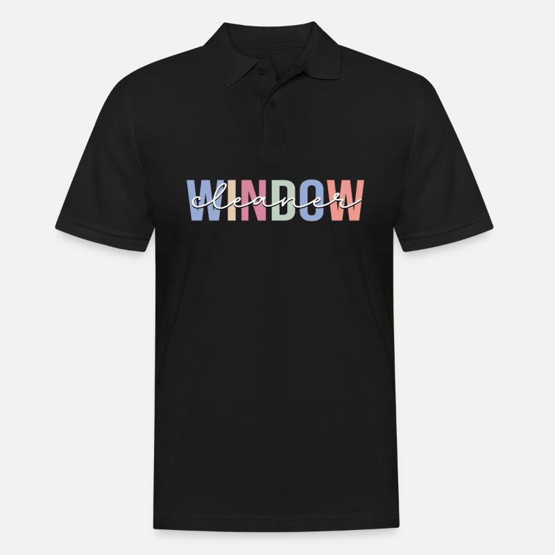 Window cleaner cleaning - Men's Polo Shirt - black