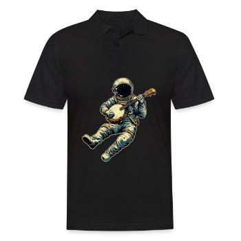 Astronaute Space Bluegrass Banjo Player - Polo Homme - noir - Devant - Kai (181cm)