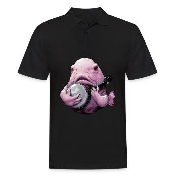 Blobfish Fish Bluegrass Banjo Player - Polo Homme - noir - Devant - Kai (181cm)