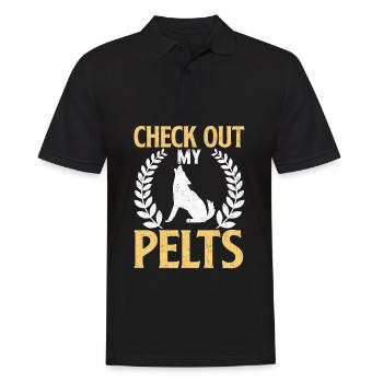 Kojotenjagd Kojotenjäger Yote - Männer Poloshirt - Schwarz - Vorne - Kai (181cm)