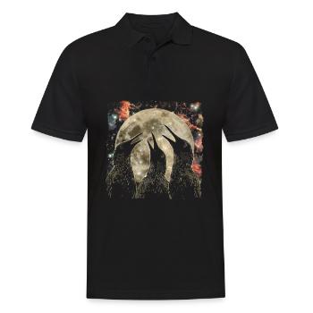 Kiwi oiseau Nouvelle-Zélande lune hurlante - Polo Homme - noir - Devant - Kai (181cm)