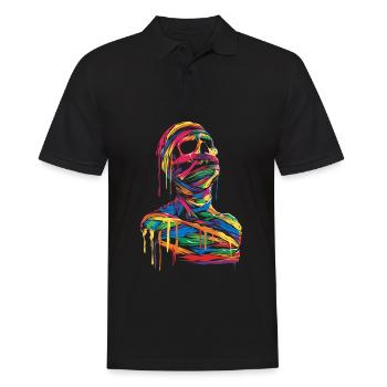 Momie Halloween Pop Art - Polo Homme - noir - Devant - Kai (181cm)