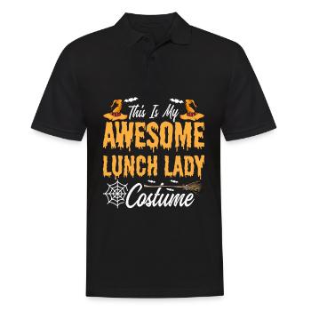 Cafeteria Employee School My Awesome Lunch La - Men's Polo Shirt - black - Front - Kai (181cm)