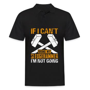 Funny House Demolition Day Kann meinen Vorschlagha - Männer Poloshirt - Schwarz - Vorne - Kai (181cm)