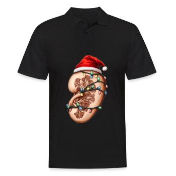 Dialyse-Techniker Dialyse-Techniker Lunge - Männer Poloshirt - Schwarz - Vorne - Kai (181cm)
