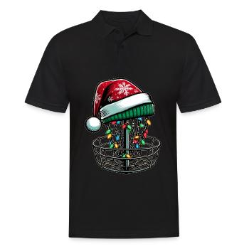 Disc Golf Disc Golfing Disc Golfer Weihnachtsmütze - Männer Poloshirt - Schwarz - Vorne - Kai (181cm)