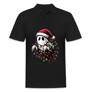 Mignon fantôme Halloween costume Noël H - Polo Homme - noir - Devant - Kai (181cm)