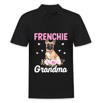 Amateurs de bouledogues Bouledogues Français Mamie Ven - Polo Homme - noir - Devant - Kai (181cm)