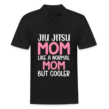 Jiu Jitsu Mom But Cool BJJ Martial Arts - Men's Polo Shirt - black - Front - Kai (181cm)