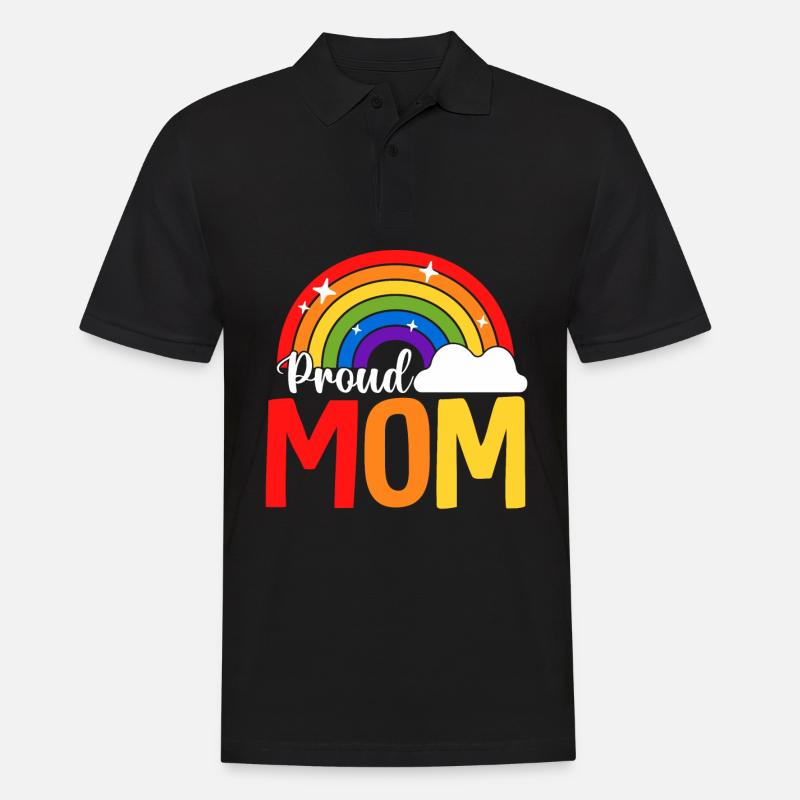 LGBTQ-Mutter Stolze Mutter - Männer Poloshirt - Schwarz