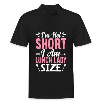Ich bin nicht klein, ich bin Mittagessen Dame - Männer Poloshirt - Schwarz - Vorne - Kai (181cm)