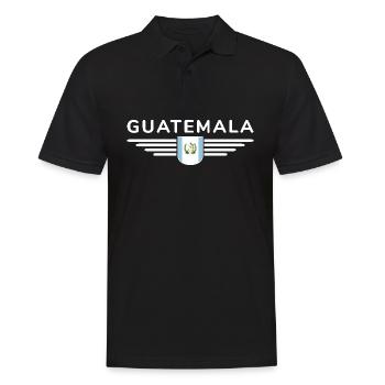 J’aime le Guatemala, T-shirt Style Design - Polo Homme - noir - Devant - Kai (181cm)