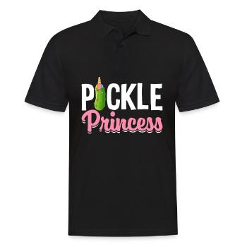 Pickle Princess Pickle Girl Gurkengrafik für - Männer Poloshirt - Schwarz - Vorne - Kai (181cm)
