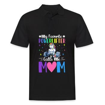 L’haltérophile préféré m’appelle maman - Polo Homme - noir - Devant - Kai (181cm)