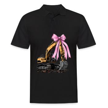 Coquette Bow Excavatrice Opérateur Construction HEO - Polo Homme - noir - Devant - Kai (181cm)