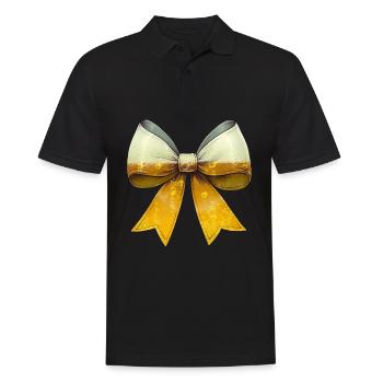 Coquette Bow Craft Beer Mother's Day Brewery - Men's Polo Shirt - black - Front - Kai (181cm)