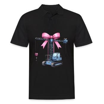 Coquette Bogenkranführer Kranführer - Männer Poloshirt - Schwarz - Vorne - Kai (181cm)