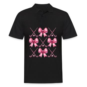 Coquette Bow Hockey sur gazon bâton balle fête des mères - Polo Homme - noir - Devant - Kai (181cm)
