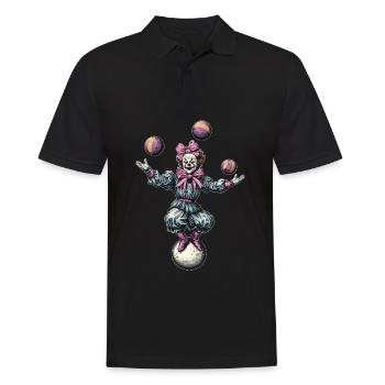 Arc Coquet Jonglerie Jongleur Clown de cirque - Polo Homme - noir - Devant - Kai (181cm)