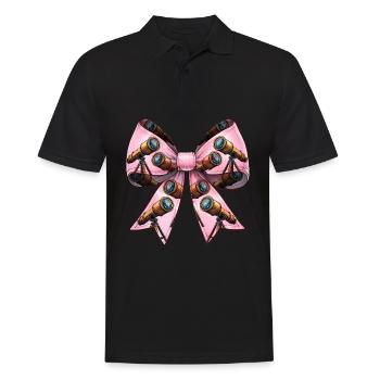 Coquette Bow Télescope Astronomie Système Solaire - Polo Homme - noir - Devant - Kai (181cm)