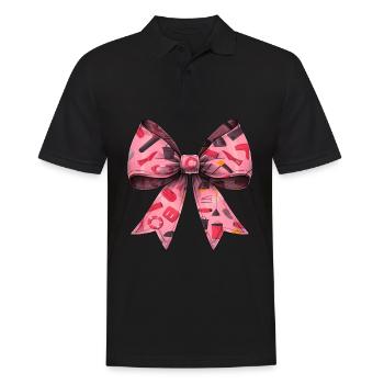 Coquette Bow Lifeguard Garde de piscine Rose - Polo Homme - noir - Devant - Kai (181cm)