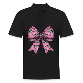 Coquette Bogen Schildkröte Meeresschildkröte - Männer Poloshirt - Schwarz - Vorne - Kai (181cm)