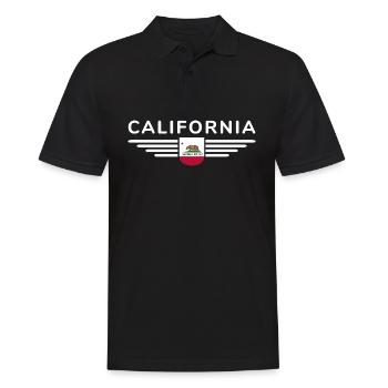 California Fan T-Shirt – Sun & Style - Polo Homme - noir - Devant - Kai (181cm)