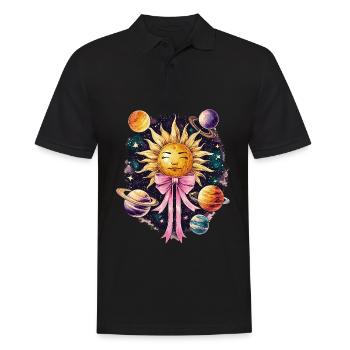 Arc coquet Système solaire Planètes solaires - Polo Homme - noir - Devant - Kai (181cm)