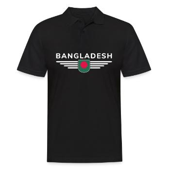 Bangladesh Design – Fierté et culture - Polo Homme - noir - Devant - Kai (181cm)