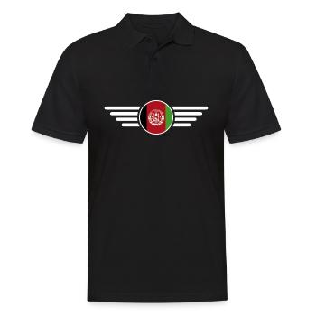 Ich liebe Afghanistan, Eleganz Stil Design T-Shirt - Männer Poloshirt - Schwarz - Vorne - Kai (181cm)