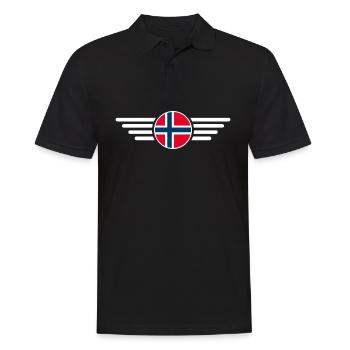 T-shirt Norvège : Style nordique - Polo Homme - noir - Devant - Kai (181cm)