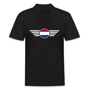 Netherlands Blossom Magic T-Shirt - Men's Polo Shirt - black - Front - Kai (181cm)