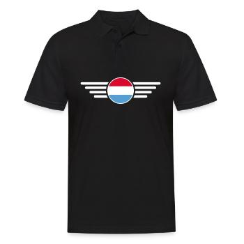 T-shirt de style luxembourgeois - Polo Homme - noir - Devant - Kai (181cm)