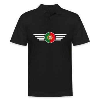 T-shirt de style portugais - Polo Homme - noir - Devant - Kai (181cm)