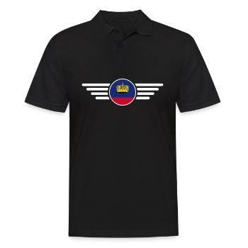 Liechtenstein Style Design T-Shirt - Polo Homme - noir - Devant - Kai (181cm)